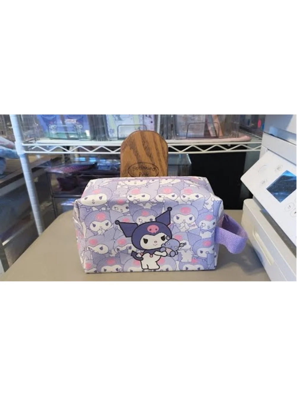 #KUR-2298 Kuromi Large Pencil Bag with Loop